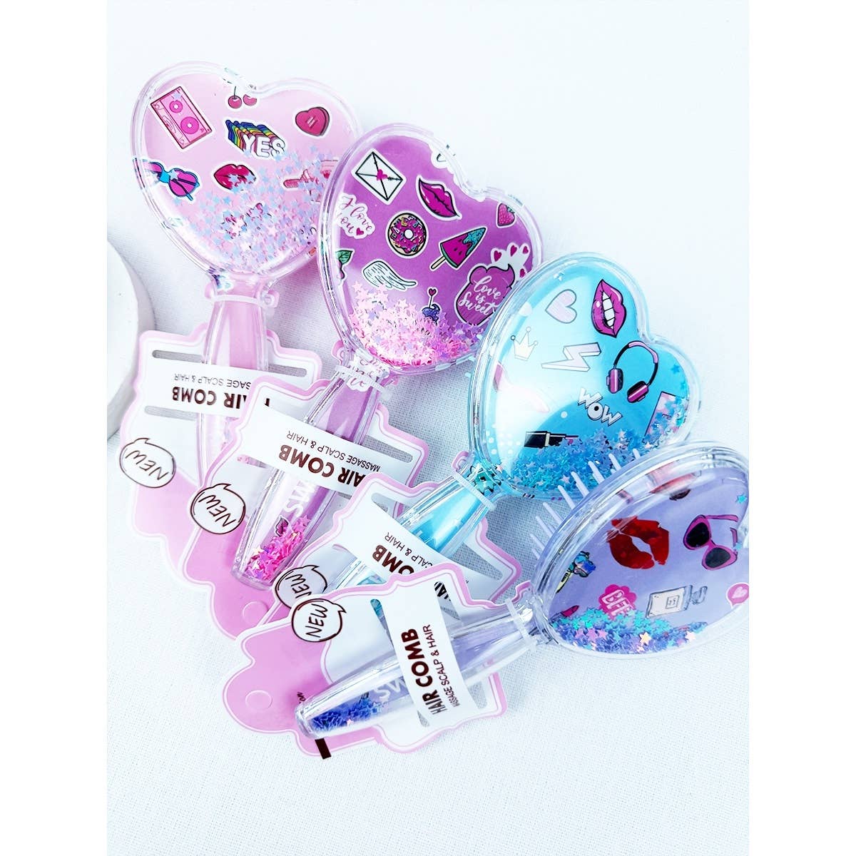 Glitter Flowing Hair Brush
