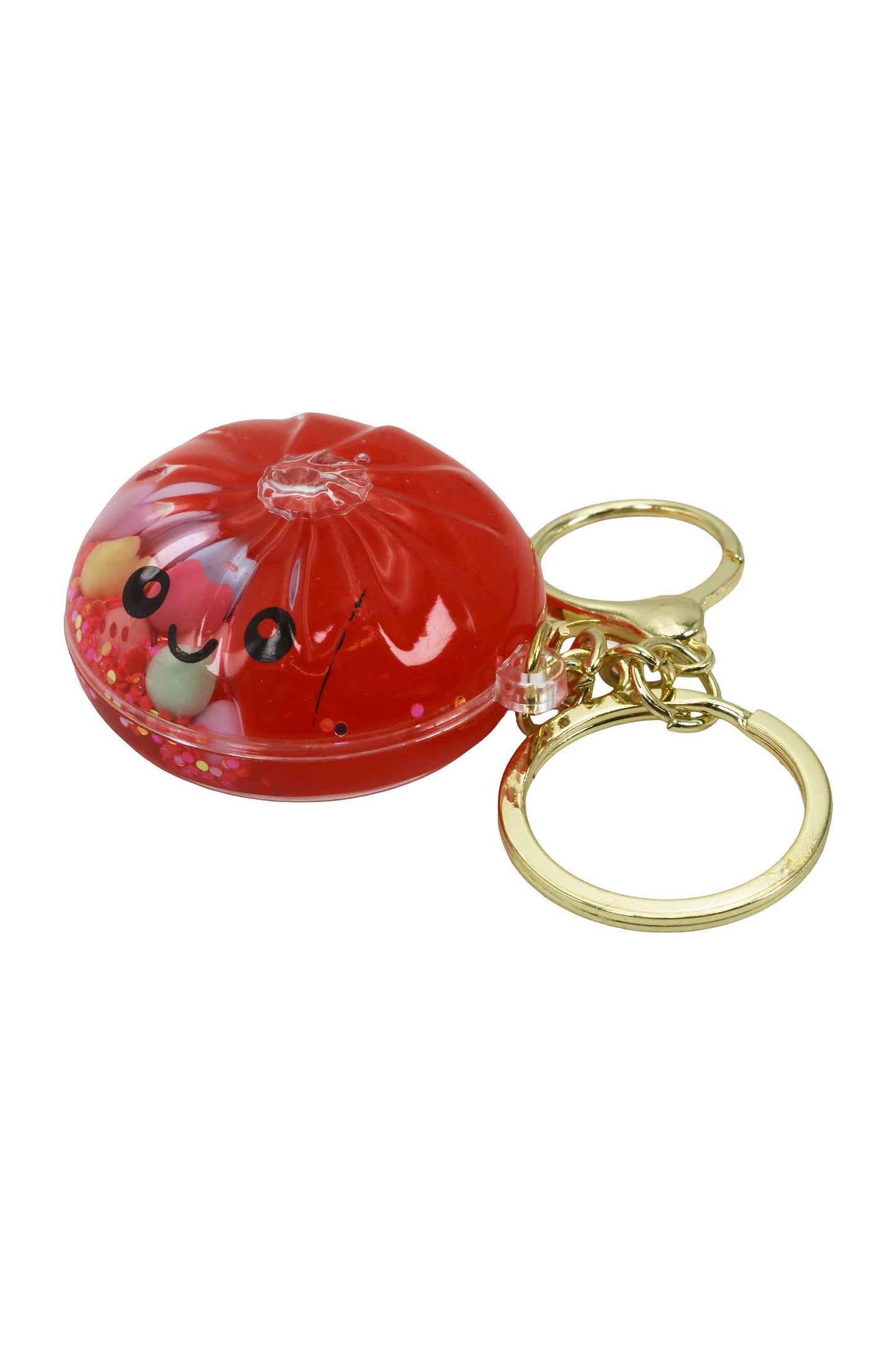 Dumpling Liquid Shaker Keychain