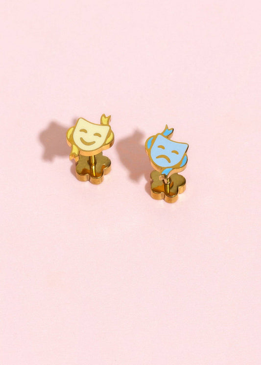 Drama Stud Screwback Earrings
