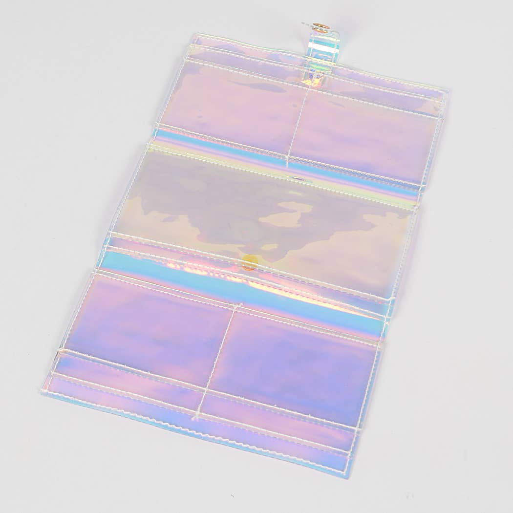 Trifold Iridescent Wallet