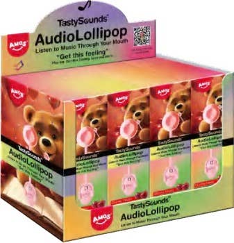 Amos Tastysounds Sweet Pop Audio Lollipop