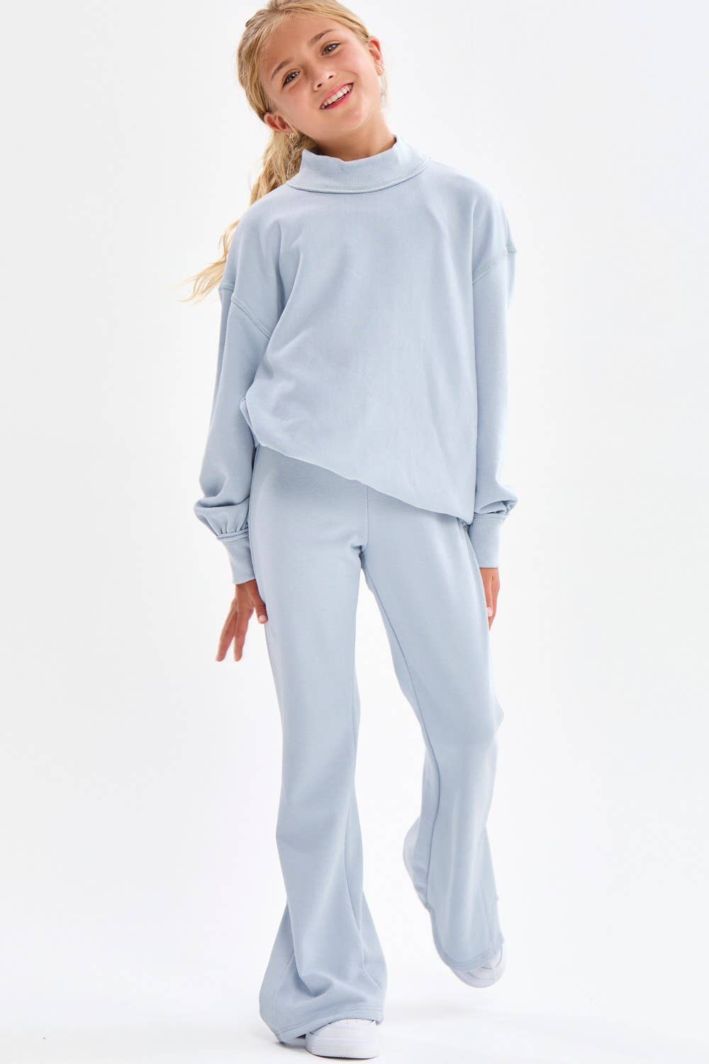 Slit Hem Cotton Pants