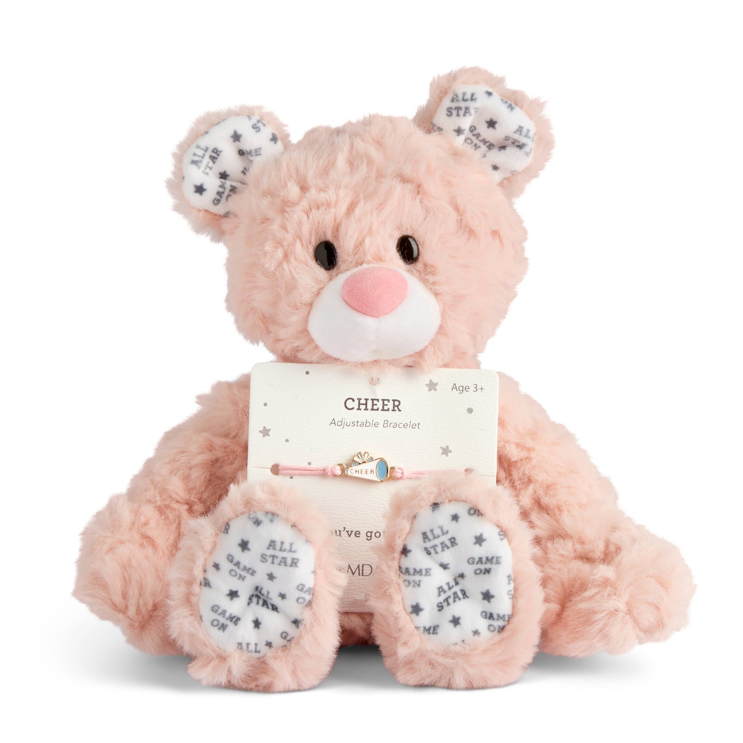 Cheerleader Bear Bracelet Gift Set