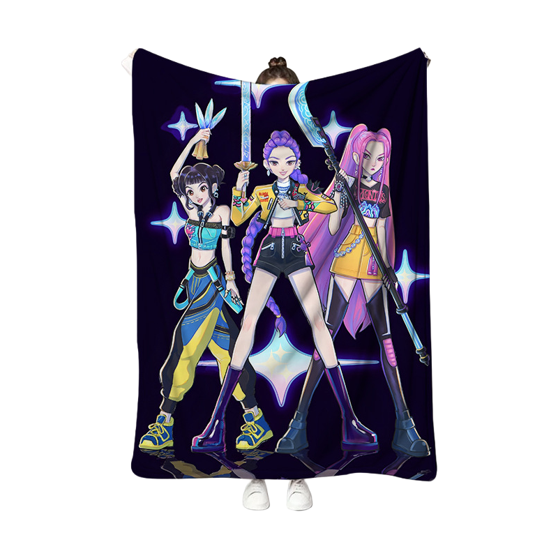 Kpop Demon Hunters Throw Blanket