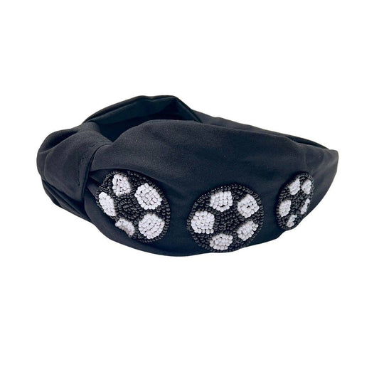 Soccer Beaded Headband