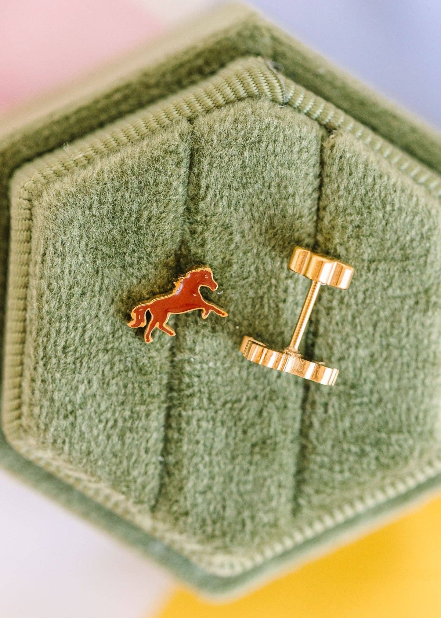 Horsey Stud Screwback Earrings