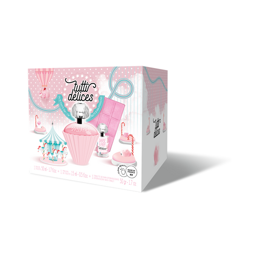 Cotton Candy Set Perfume + Shower Tablet