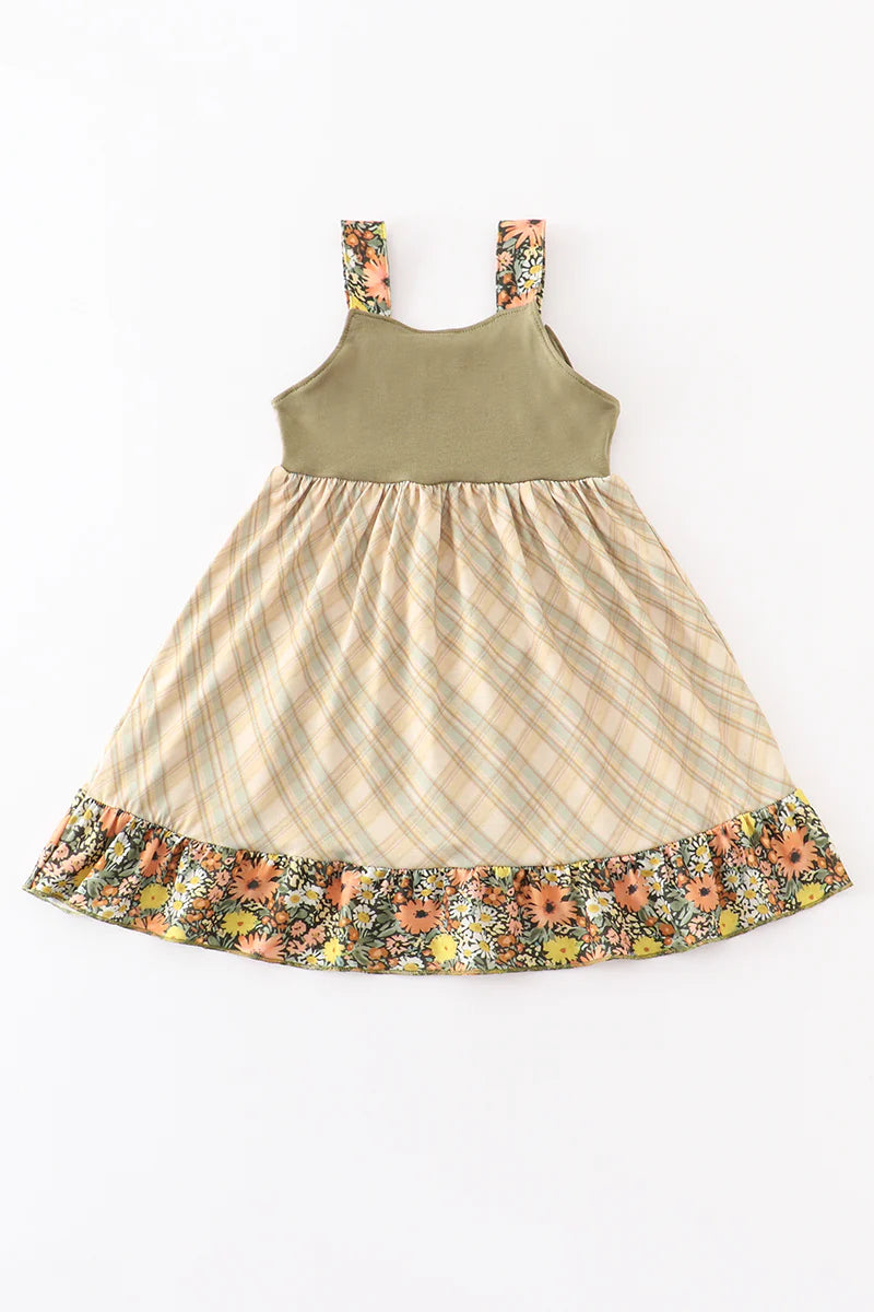 Green Retro Pumpkin Dress