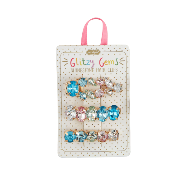 Glitzy Gem Hairclips- Assorted