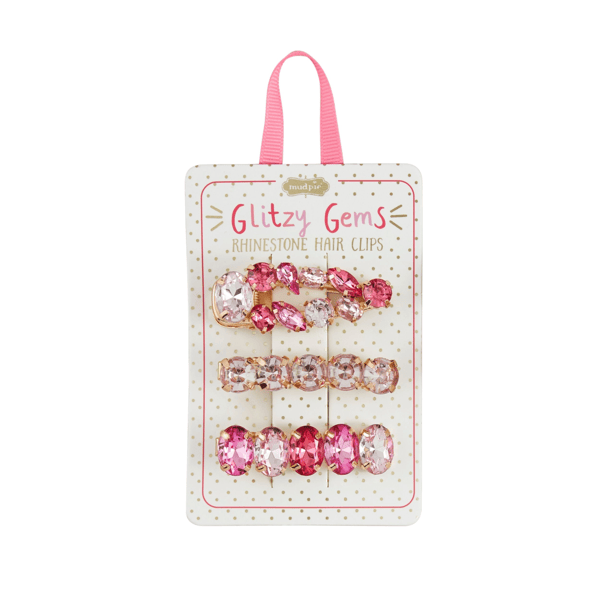 Glitzy Gem Hairclips- Assorted