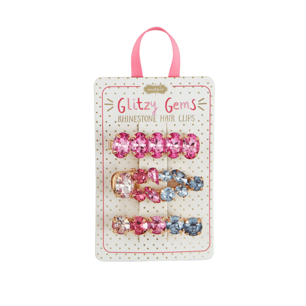 Glitzy Gem Hairclips- Assorted