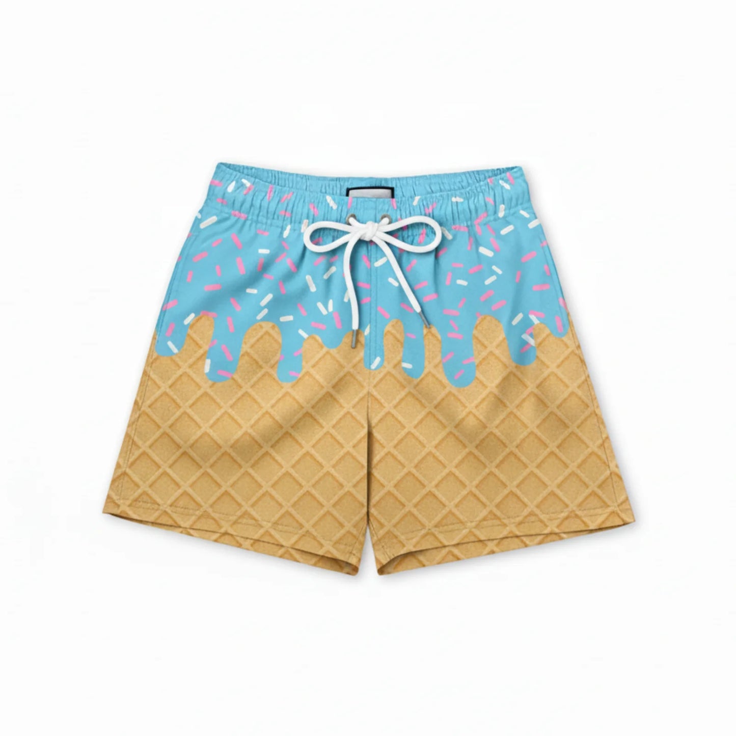 Ice Cream Drip Swim Trunks