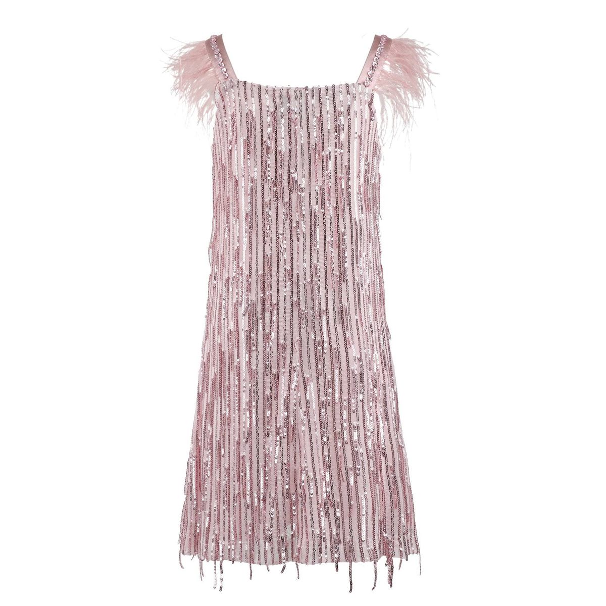 Mila Feather Party Dress