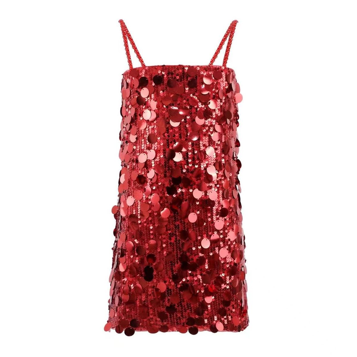 Paillette Ruby Party Dress