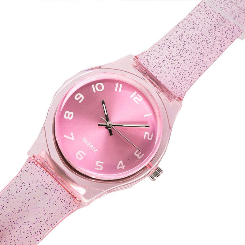 Transparent Glitter Watches