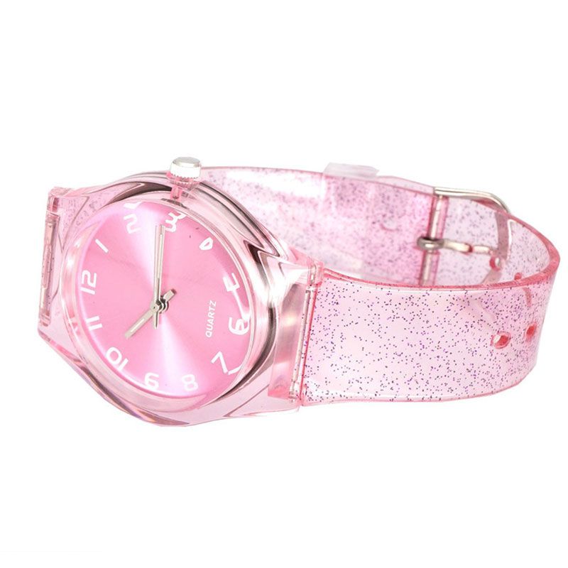 Transparent Glitter Watches