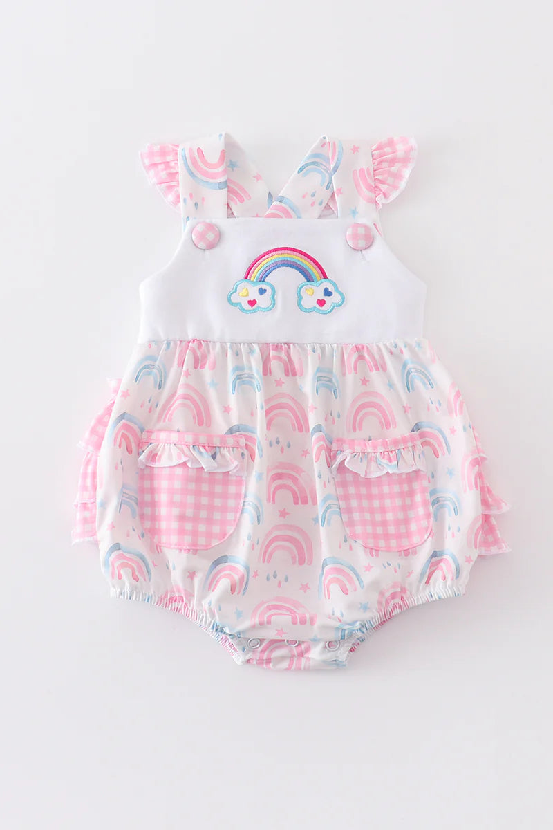 Pink Rainbow Ruffle Bubble