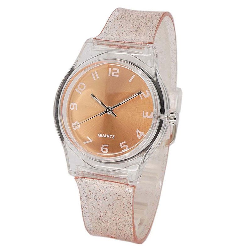 Transparent Glitter Watches