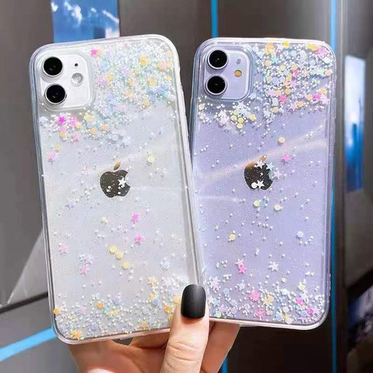 Clear Confetti iPhone Case