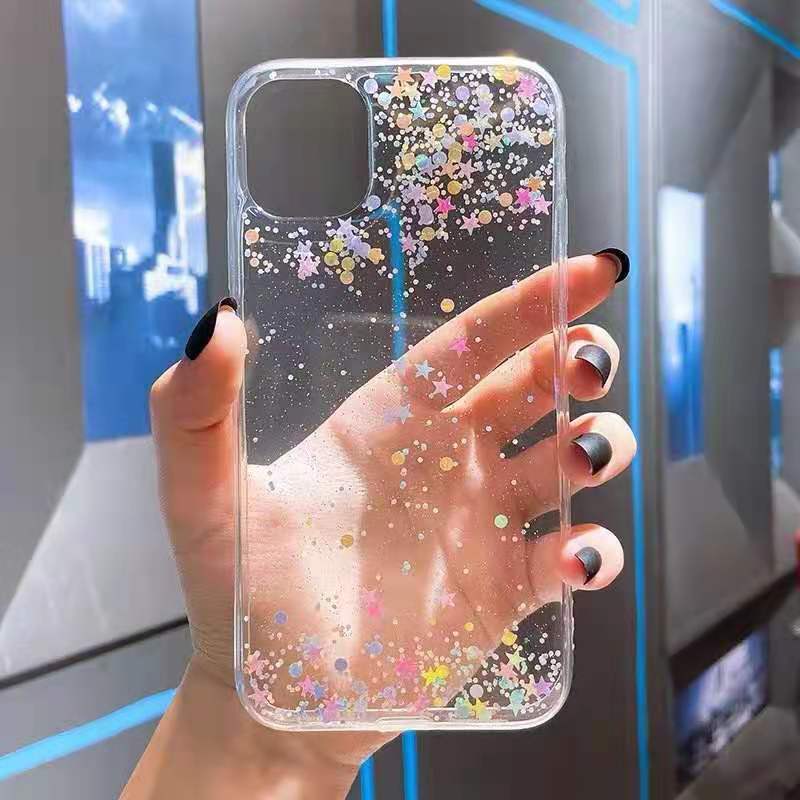 Clear Confetti iPhone Case