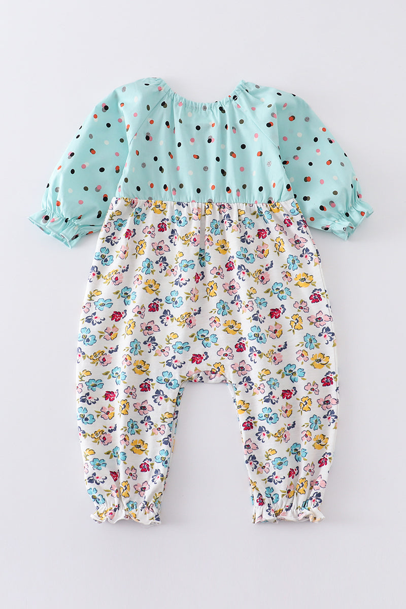 Floral Mint Romper