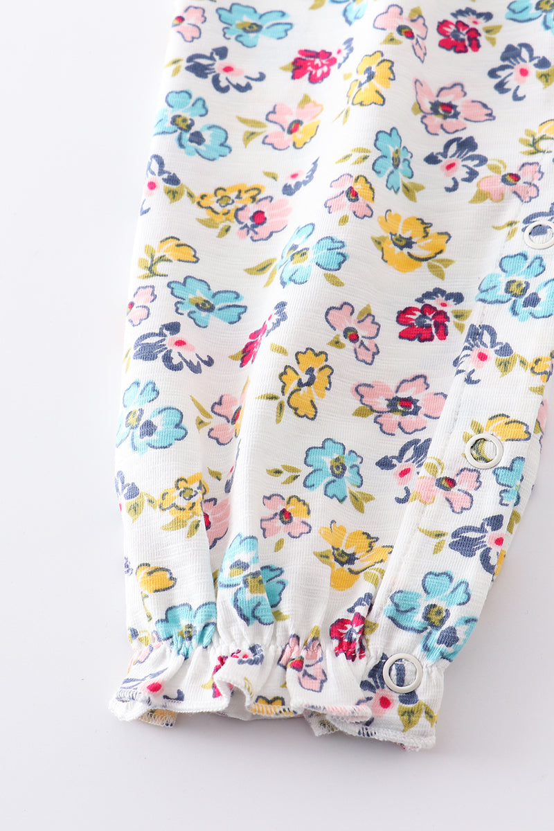 Floral Mint Romper