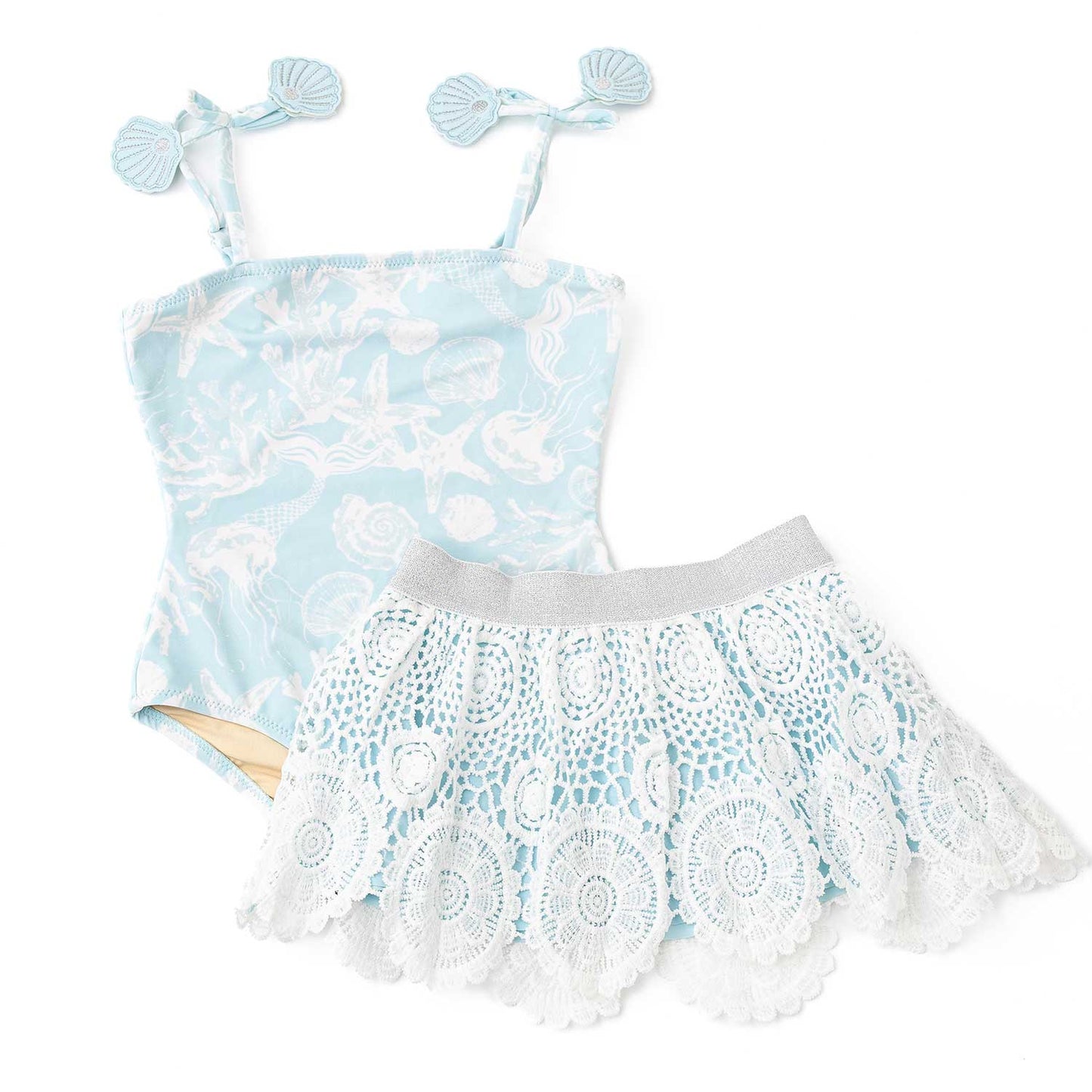 Snorkel Splash One Piece Crochet Skirt