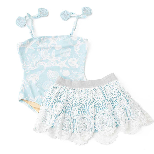 Snorkel Splash One Piece Crochet Skirt