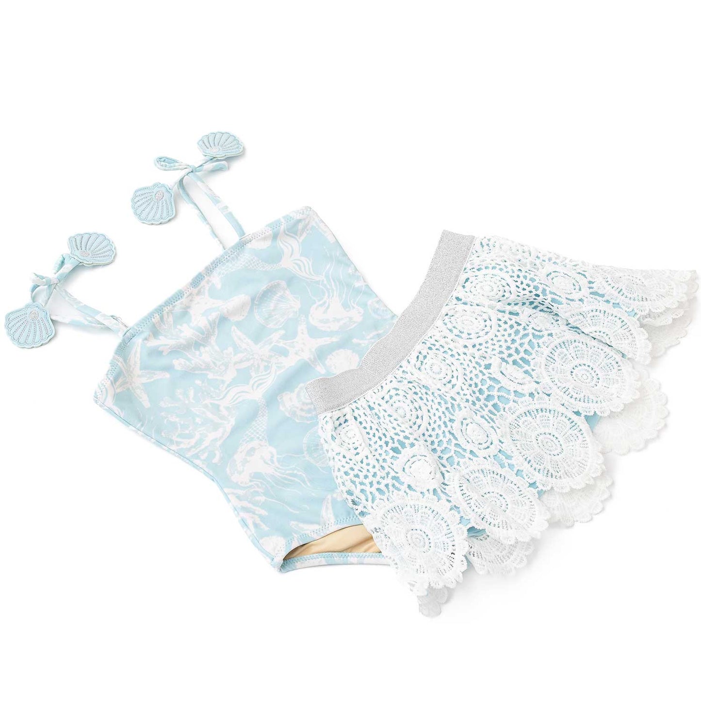 Snorkel Splash One Piece Crochet Skirt