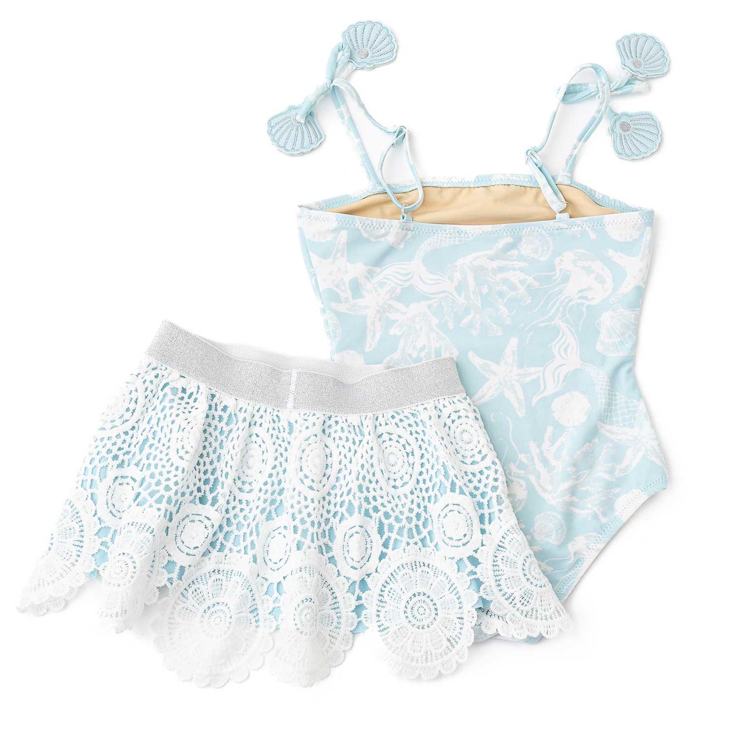 Snorkel Splash One Piece Crochet Skirt