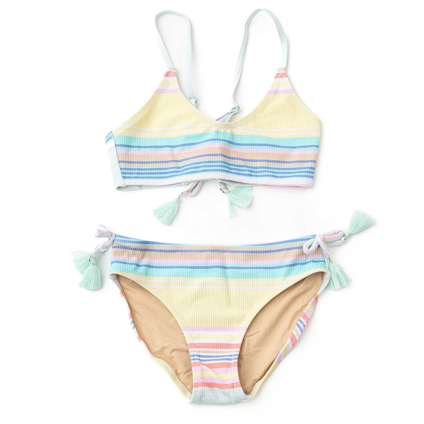 Surfer Stripe Two Piece Swimsuit
