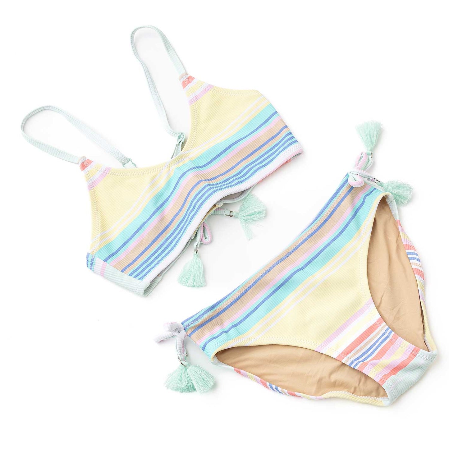 Surfer Stripe Two Piece Swimsuit
