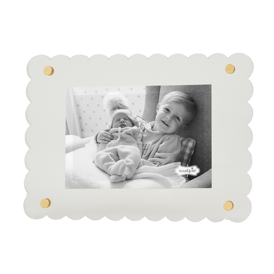 Rectangle Scalloped Acrylic Frame