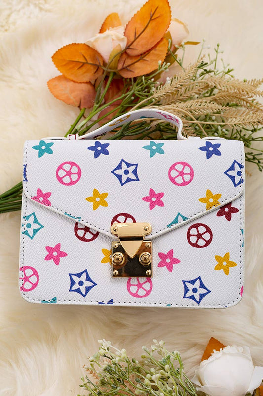 LV Dupe Multicolor Star White Purse